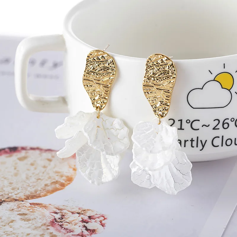 Веб знаменитости мода оболочка трещины праздник ветер лист серьги