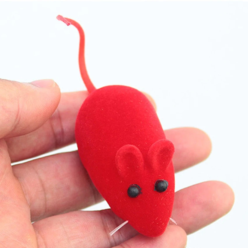 2 шт. мышь писк звук забавная крыса игрушка для кошек котят игрушки домашних