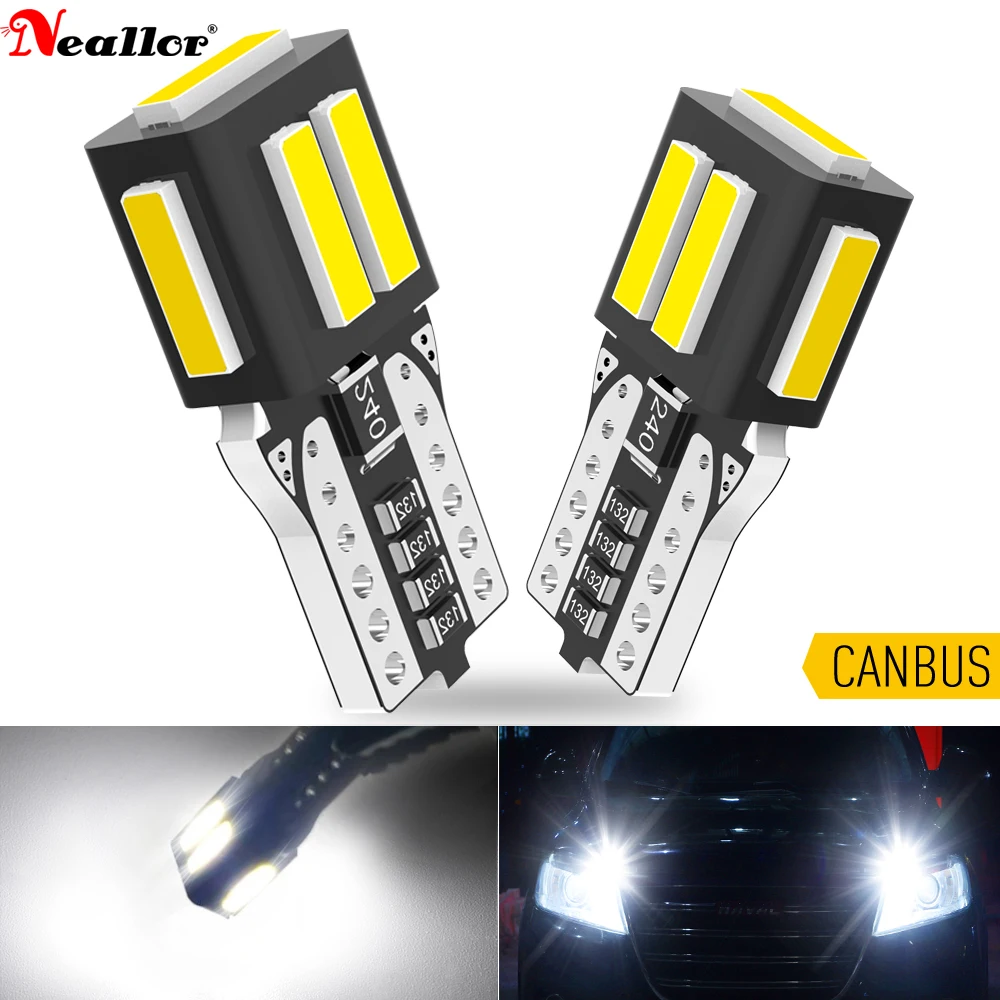 

A Pack W5W T10 LED Canbus Bulb 7SMD 194 168 LED Car Interior Dome Reading Mirror Trunk Light Auto Lamp Red White Amber blue 12V