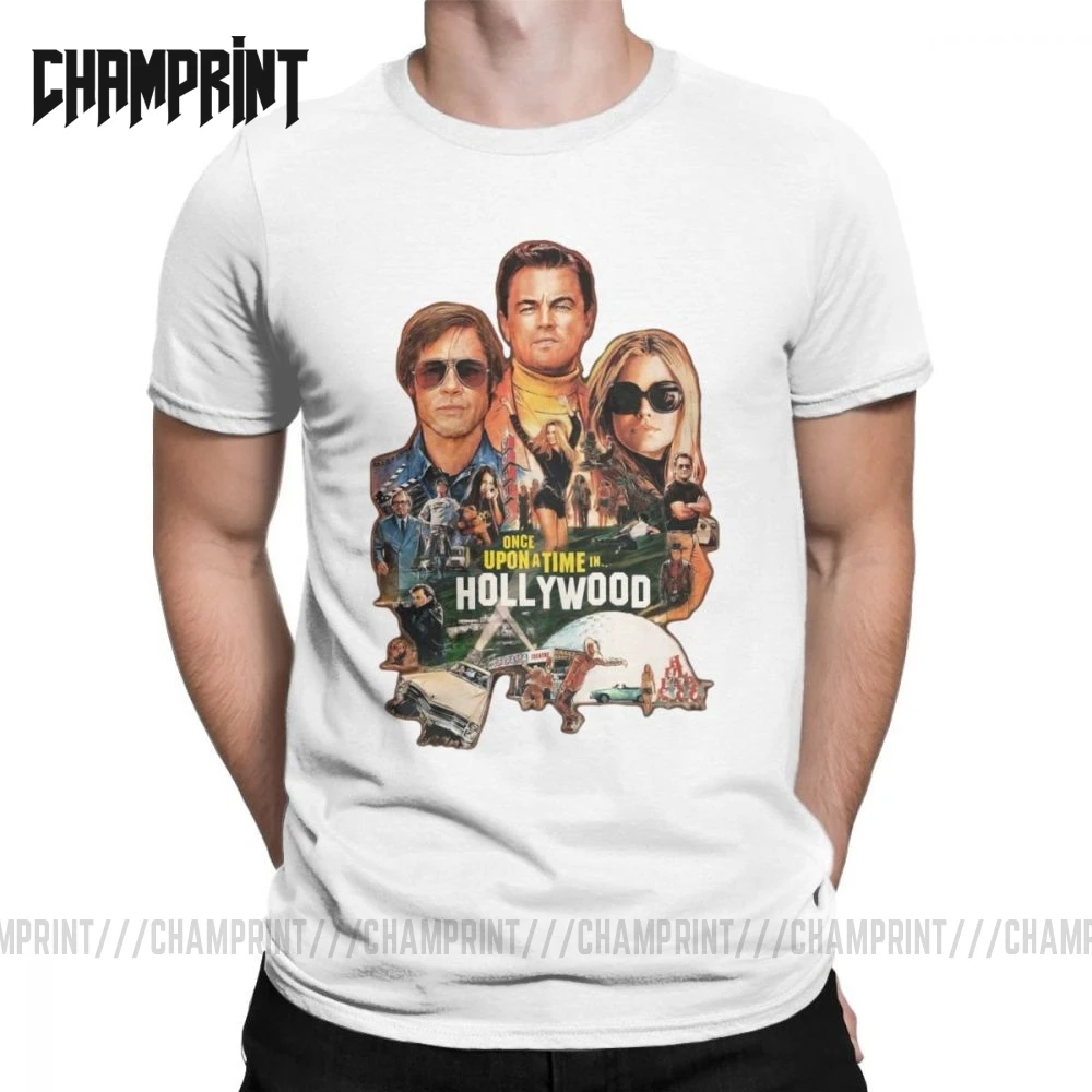 Винтаж Once Upon A Time в голливудская футболка Для мужчин хлопковая Футболка