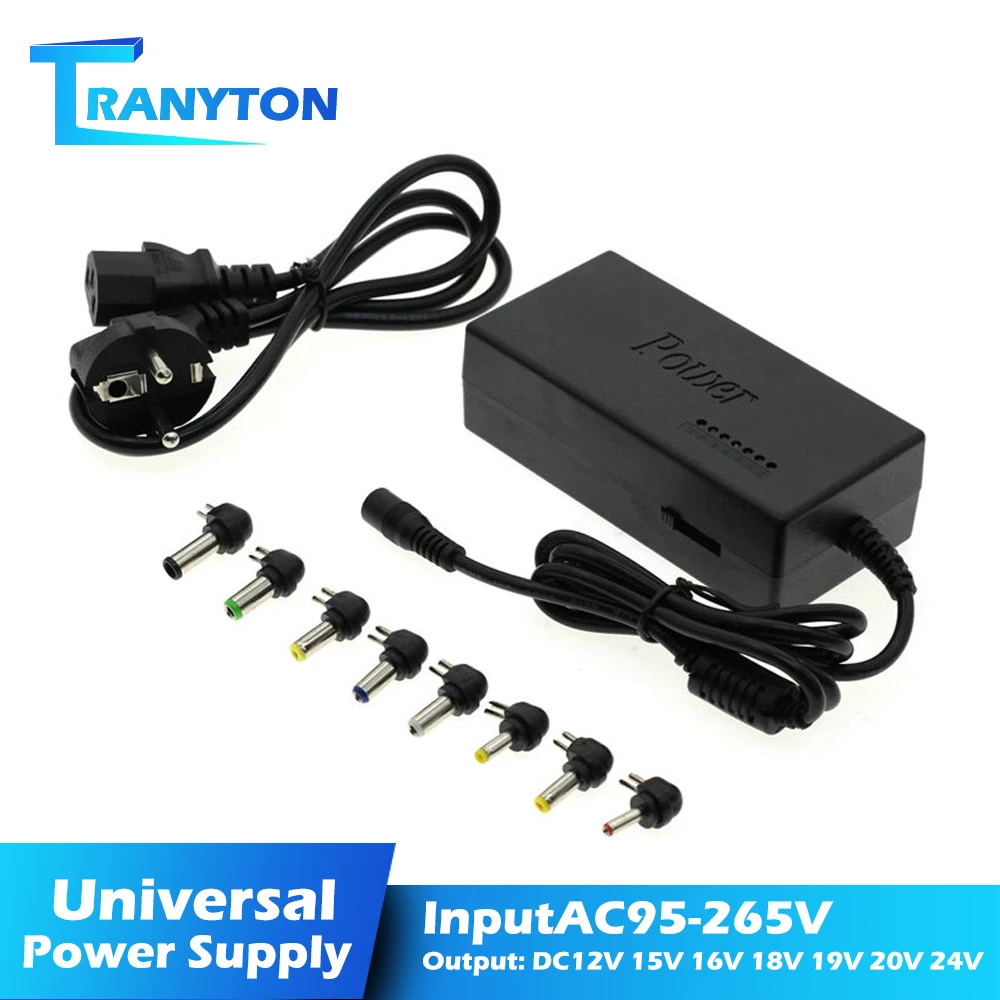 

Универсальное зарядное устройство, 12 В/15 В/16 В/18 в/19 в/20 в/24 В, 4-5 А, 96 Вт, для ноутбуков ASUS, DELL, Lenovo, Sony, Toshiba