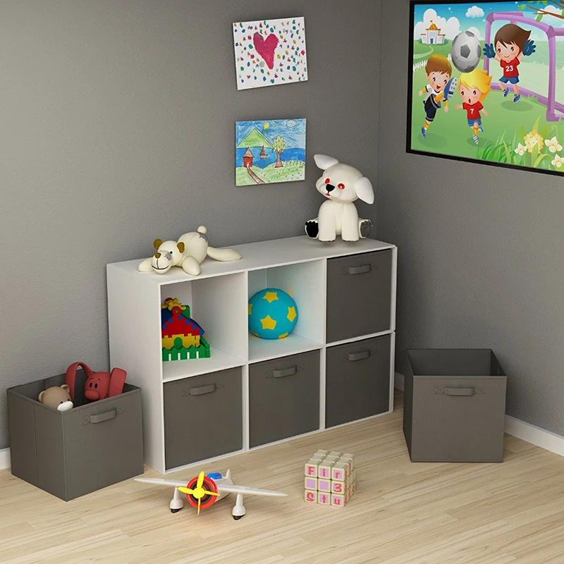 Новый нетканый материал складной шкаф для хранения ящиков игрушки органайзер