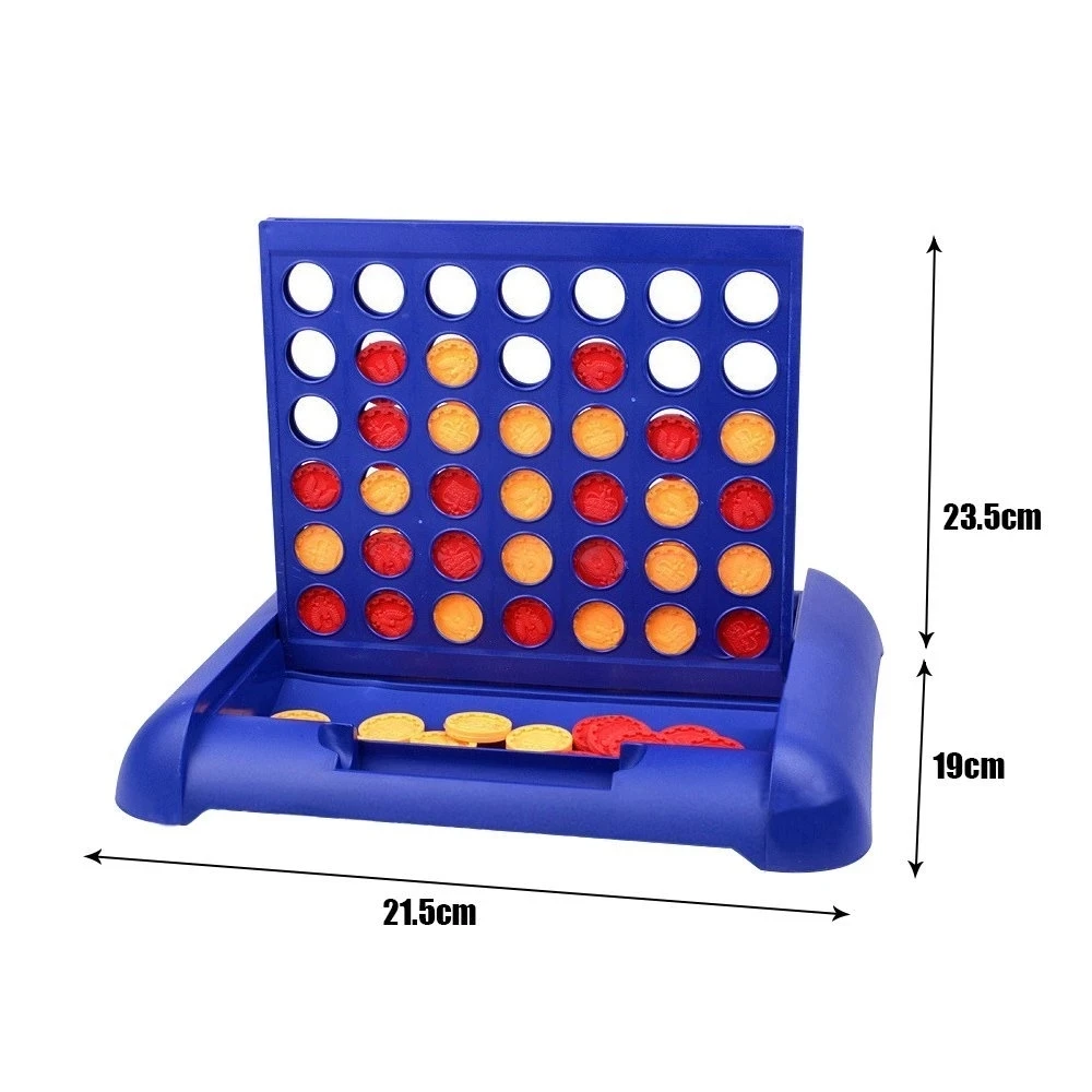 

1 Set Puzzle Connect Four A Line Board Game Family Children's Educational Parent-Child Kids Gift Toys Mini Size Party Present