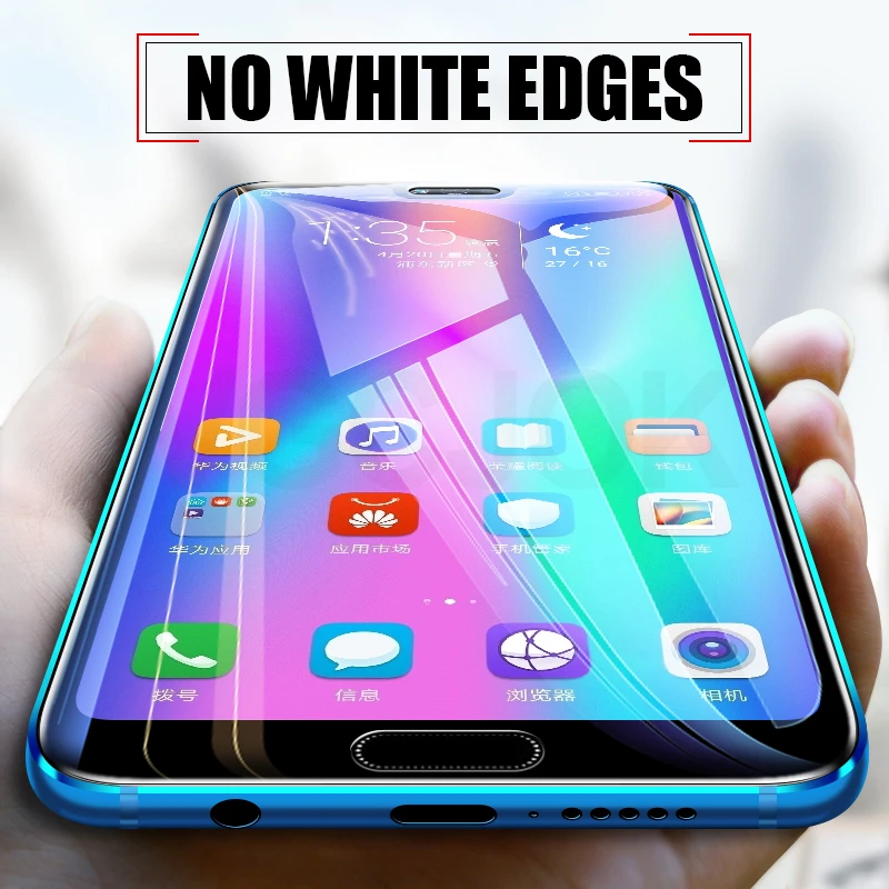 9H полное покрытие защитное стекло для huawei Y5 Y6 Y7 Prime защита экрана Y6 Y7 Pro Y9 Y5 Lite Закаленное стекло пленка