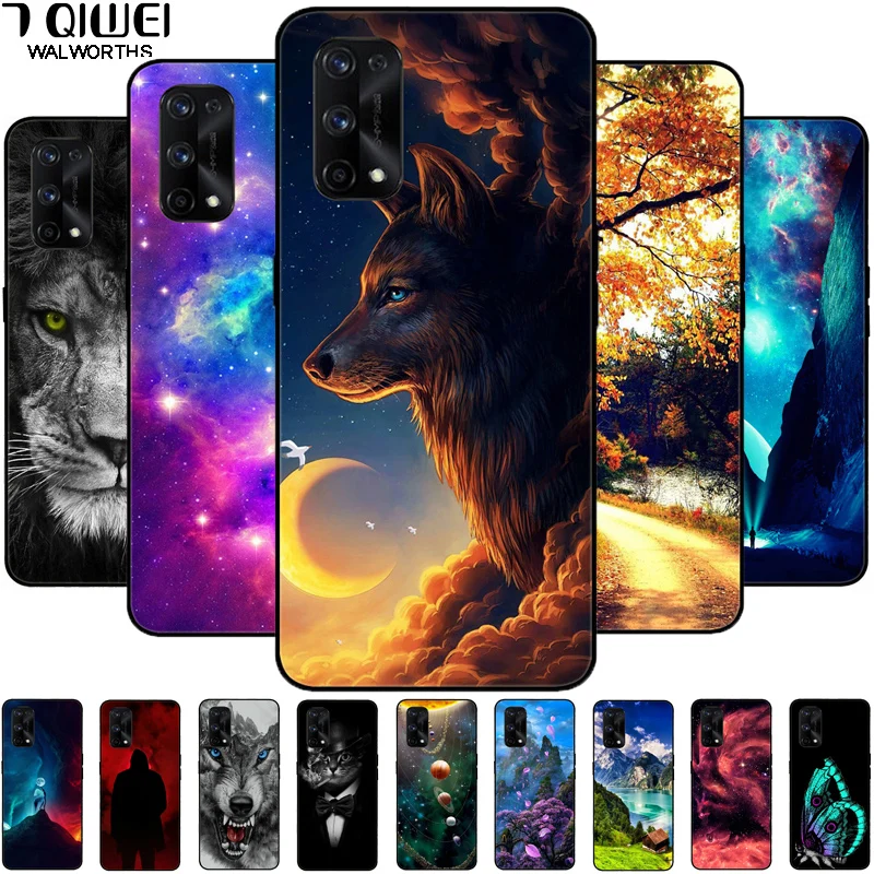 for realme 7 5g case rmx2111 silicone tpu soft phone cover for oppo realme 7 5g cases fundas realme7 5g cute painted coque shell free global shipping