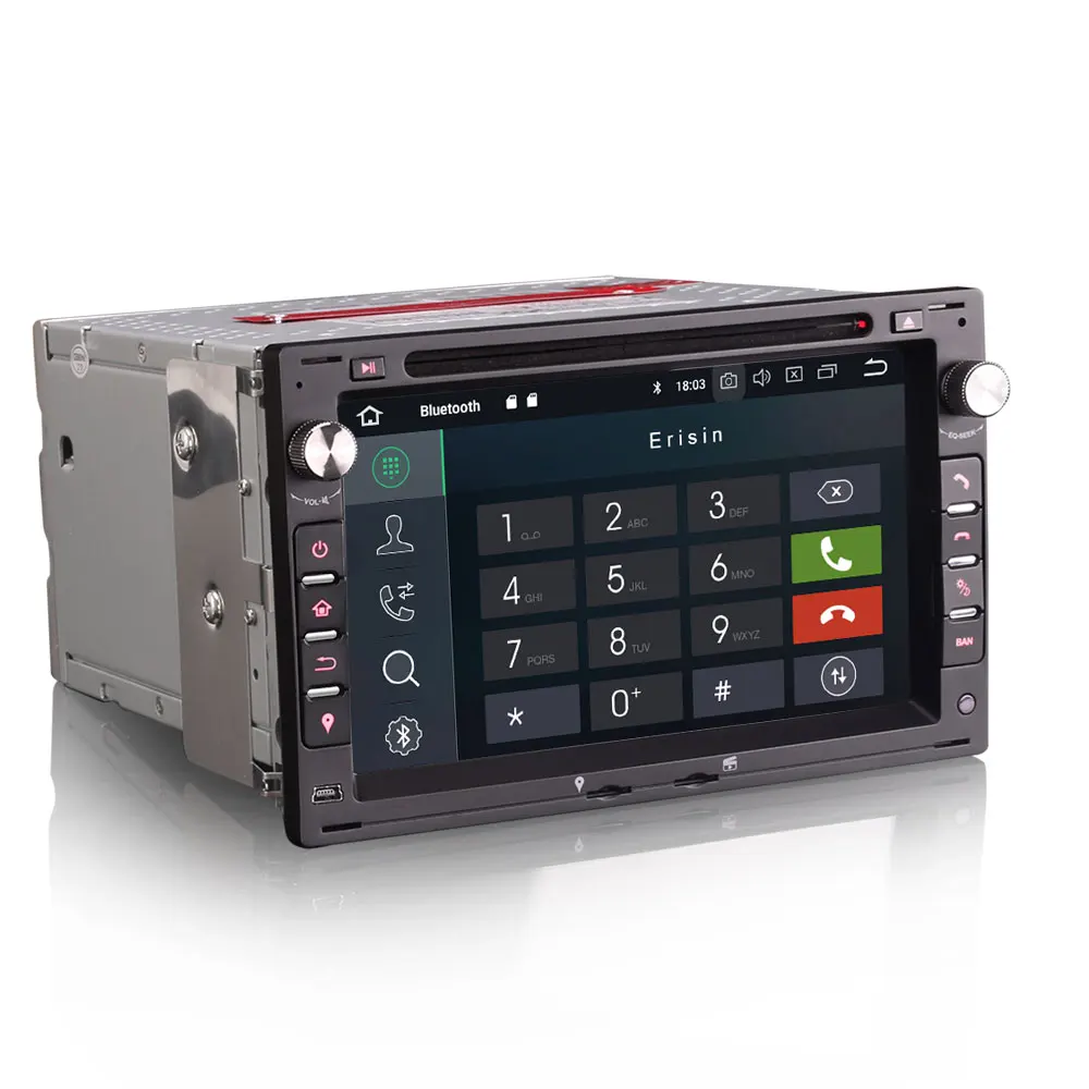 Erisin 4886 7 &quotAndroid 9 0 автомобильный мультимедийный плеер Навигация DVD GPS