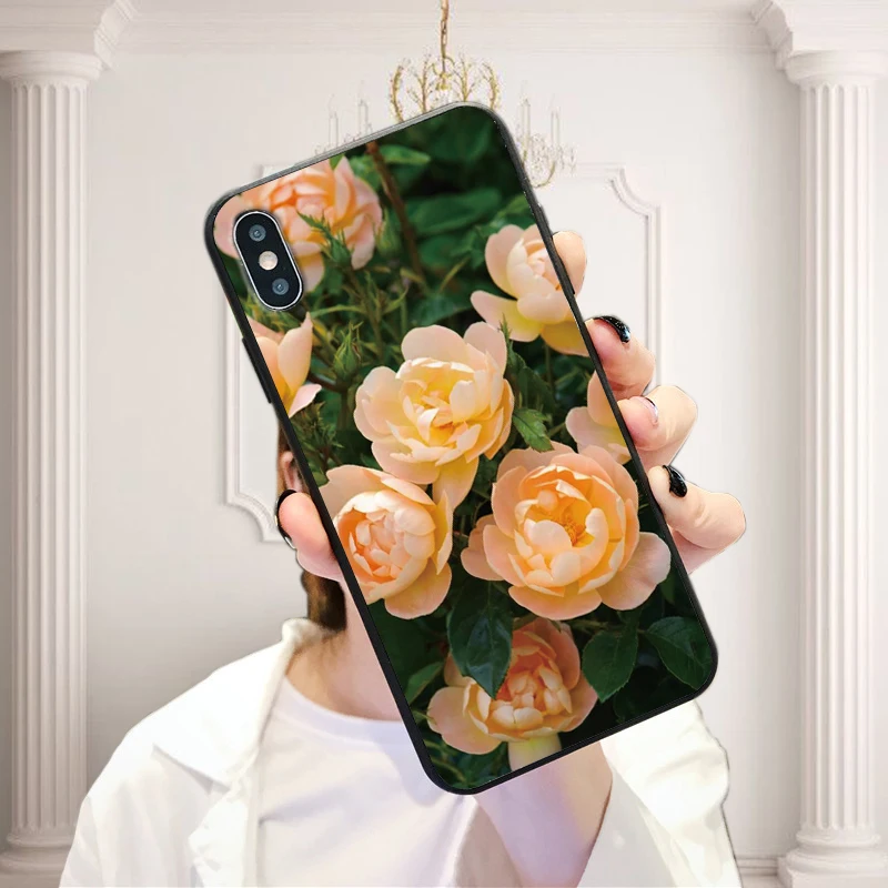 Фиолетовый желтый цветок теплый чехол для телефона iPhone 11 Pro Max X XS XR 8 7 6 5 s Plus