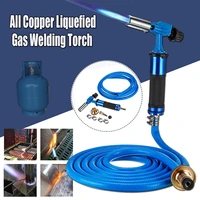 liquefied propane gas electronic ignition welding torch machine equipment with 300cm hose for soldering weld cooking heating