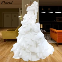 turkish couture plus size white celebrity dresses woman party night dubai one shoulder prom dresses long vestidos elegantes