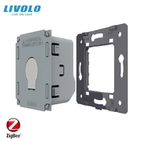 new livolo base of touch screen zigbee wall light switch without the glass panel diy eu standard vl c701z remote switch