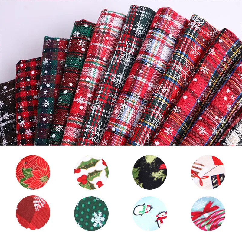 Полиэфирная акриловая кашемировая пряжа окрашенная в клетку Рождественская