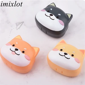 Imixlot 2020 новый дизайн милая собака чехол для контактных линз портативный дорожный держатель с зеркалом унисекс набор для ухода за очками