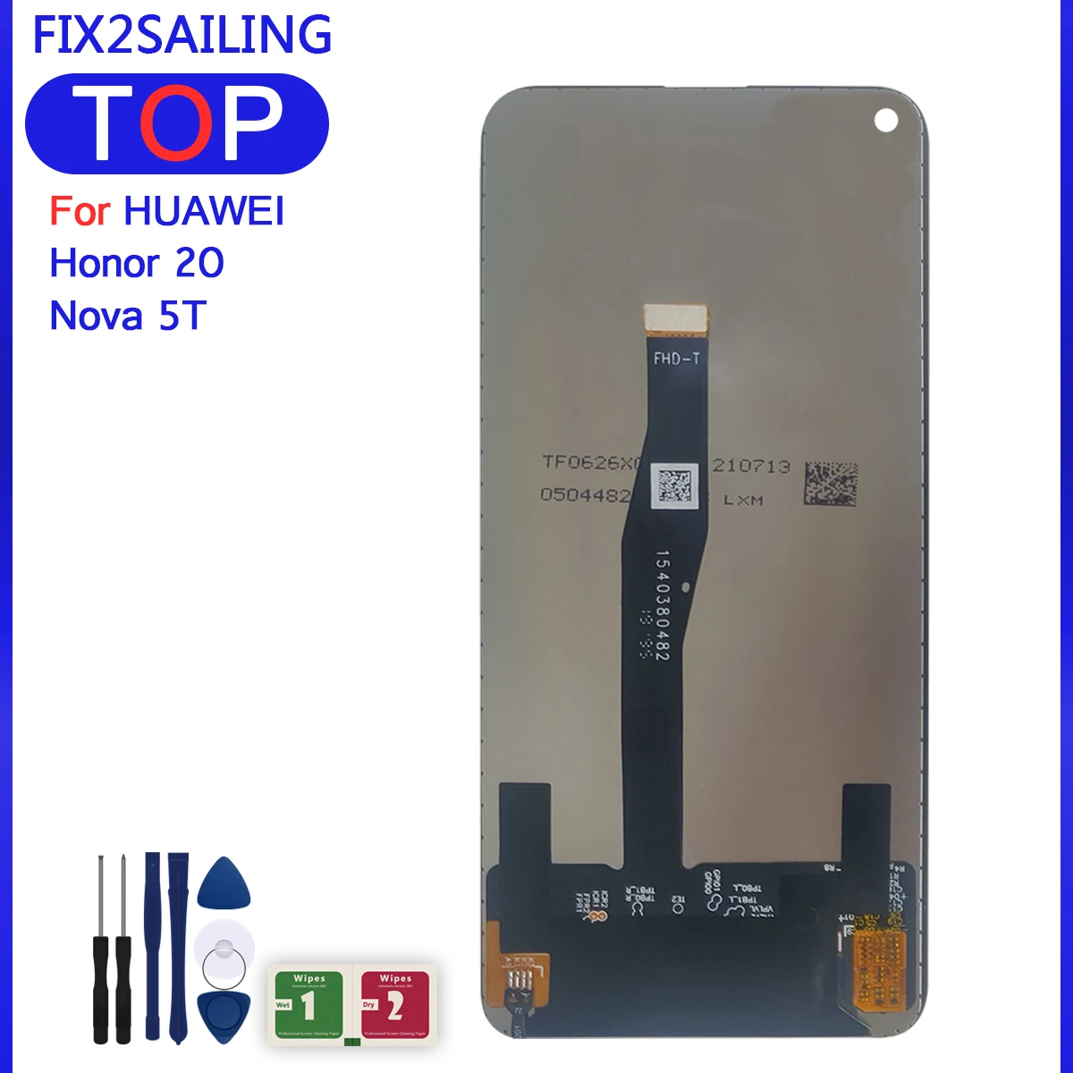 6 26 &quotОригинальный ЖК-дисплей для Huawei Nova 5T сенсорный экран с дигитайзером в сборе