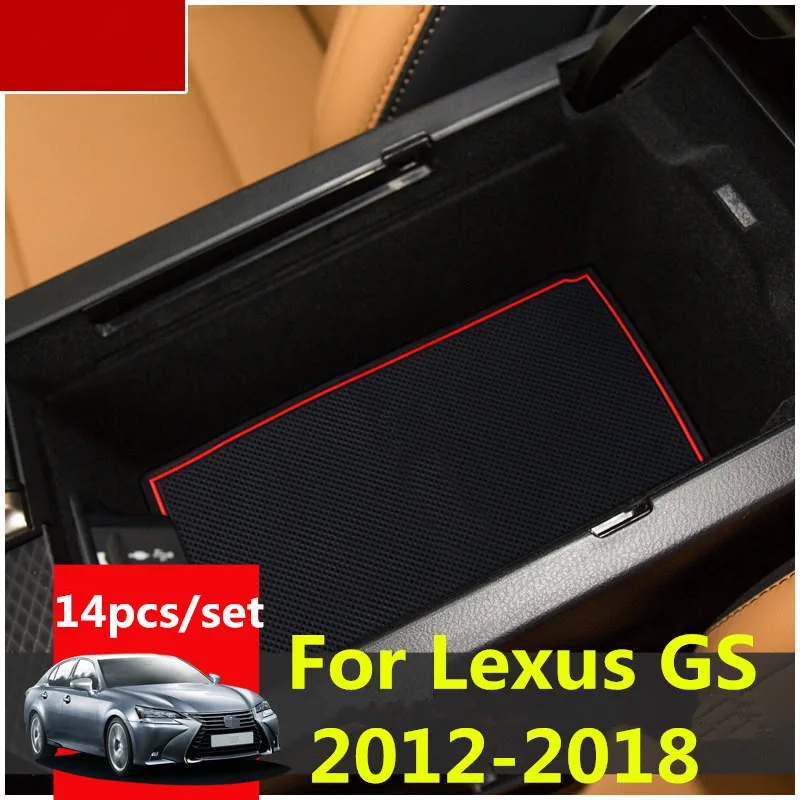 Резиновый коврик для Lexus GS 250 300 350 450h 2012 2018 Lnterior Нескользящие коврики слот двери