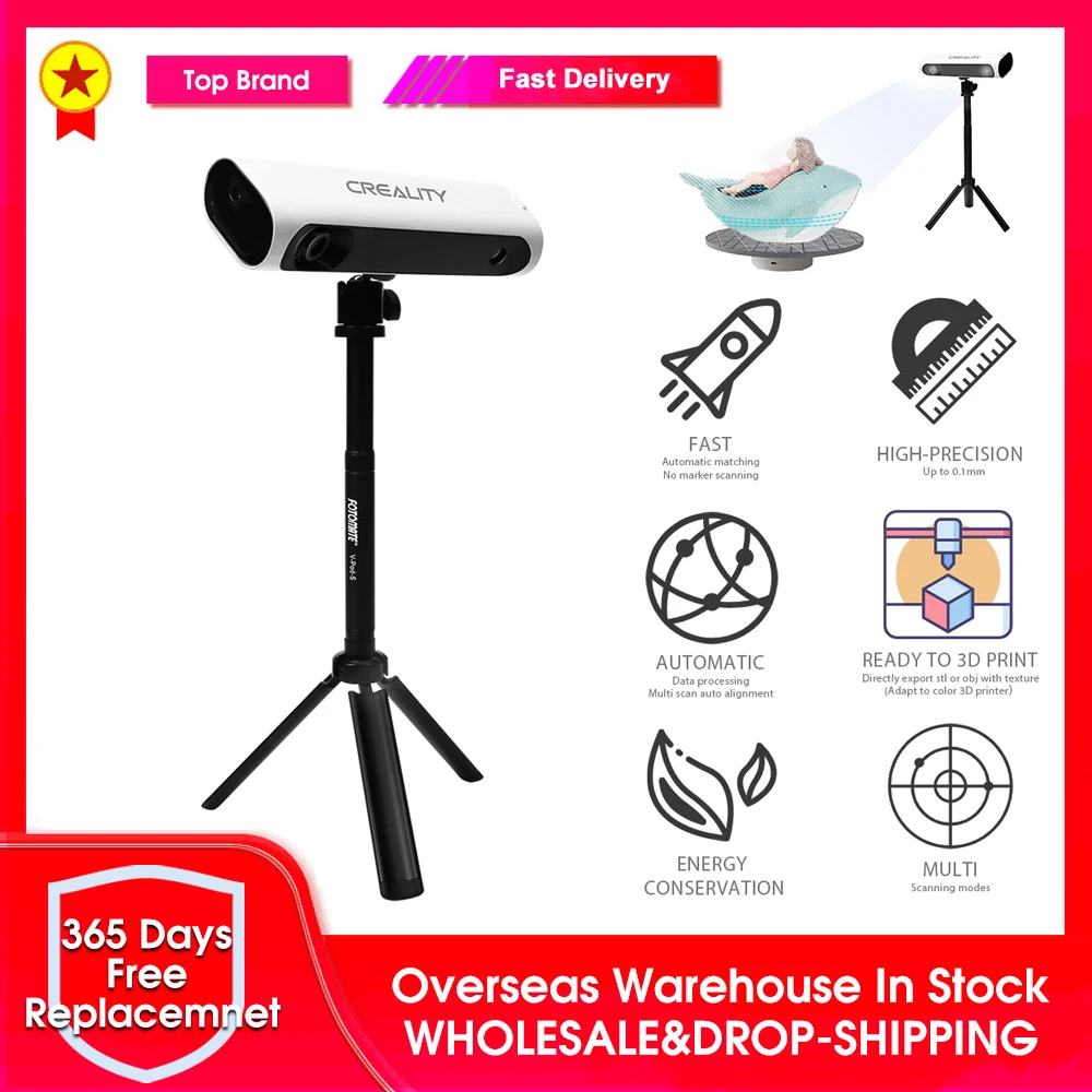 Сканер Creality CR-Scan 01 для 3D-принтера высокоточный автоматический комбинированный