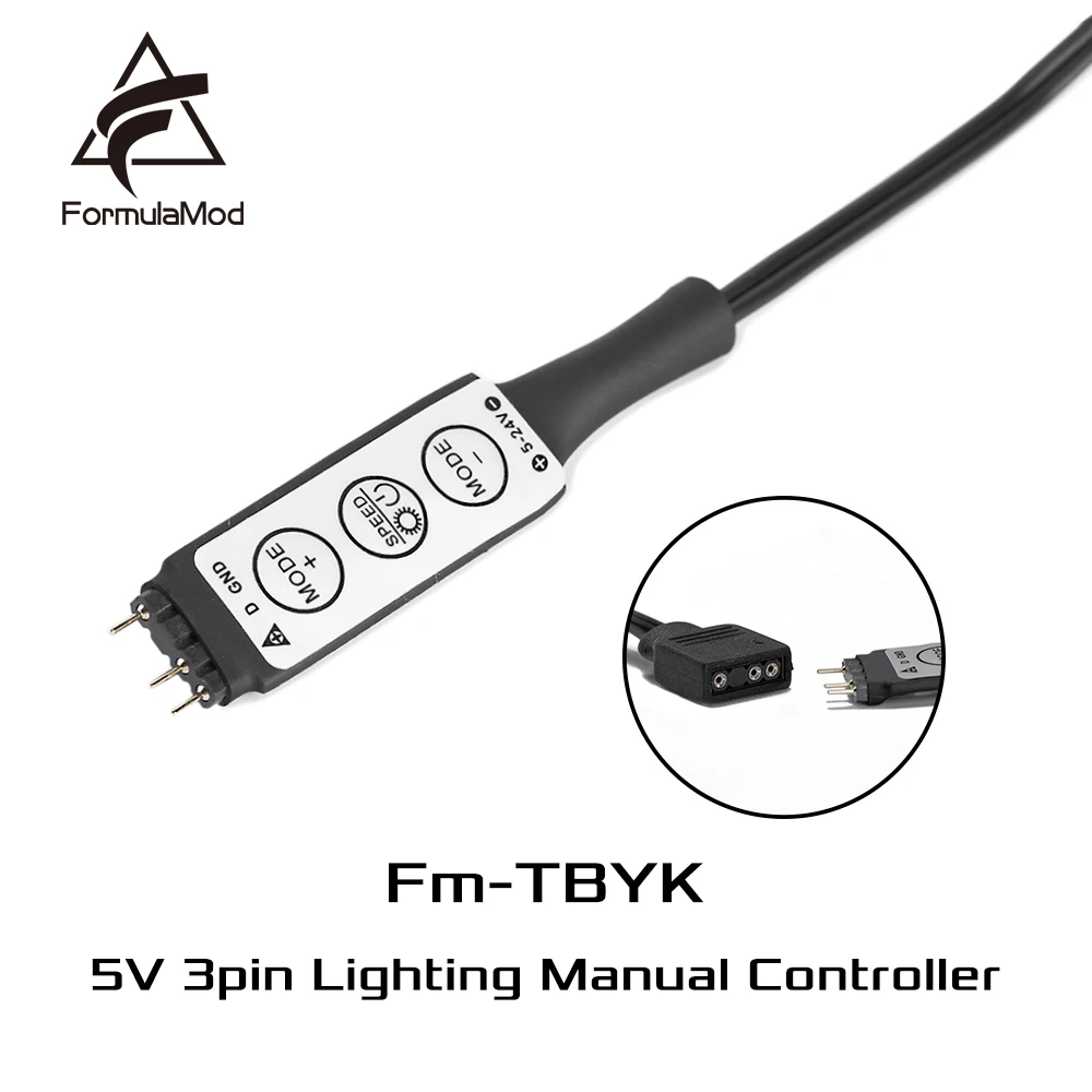 FormulaMod 5v 3pin A Rgb ручной контроллер освещения Molex 4pin питание для 5v3pin AURA