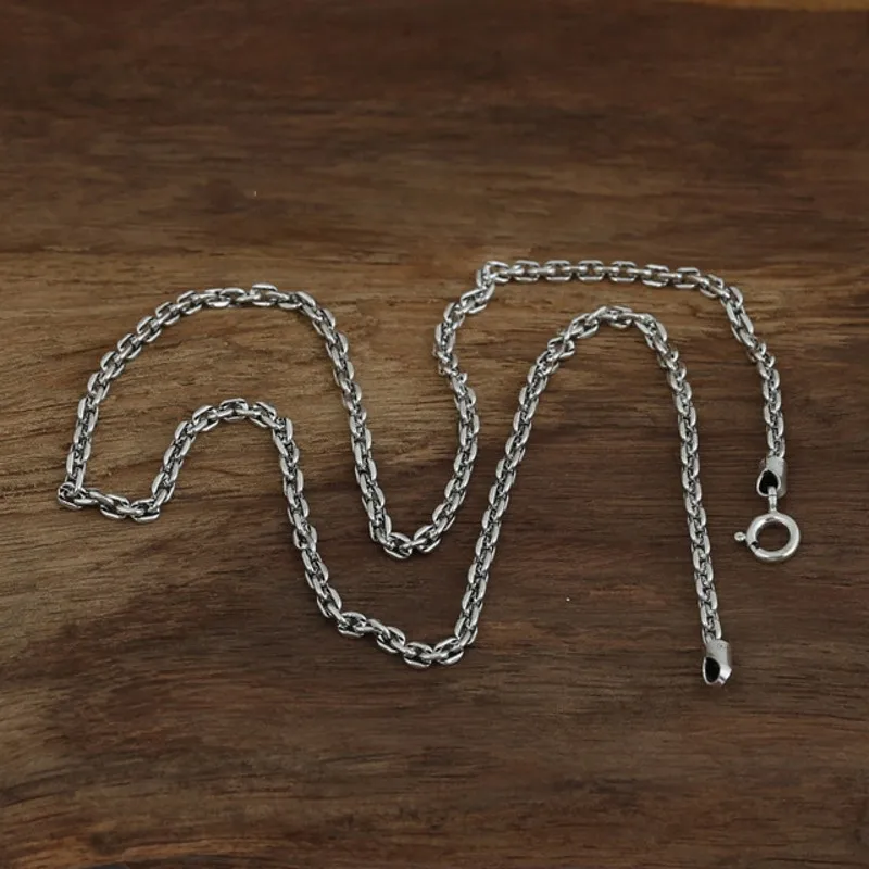 Модные ювелирные изделия BOCAI 2021 из стерлингового серебра 100% пробы 3 мм в стиле