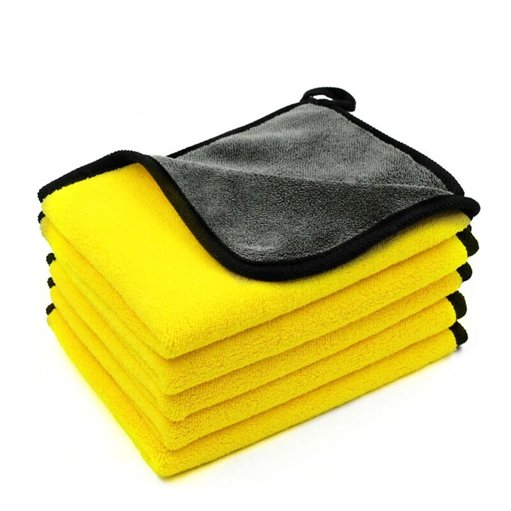 Полотенце из микрофибры для мытья автомобиля супер толстая плюшевая ткань