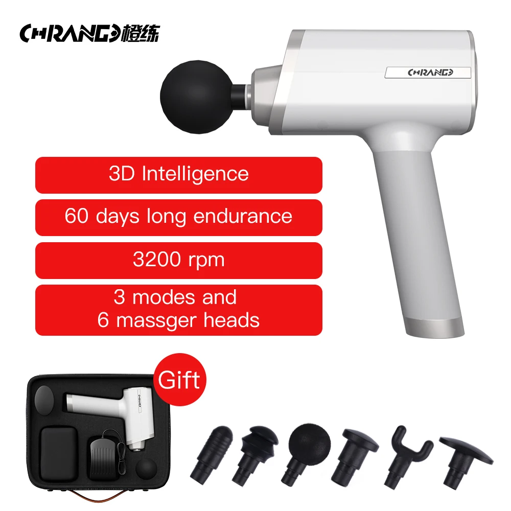 Пистолет для массажа мышц массажер глубоких тканей терапевтический пистолет