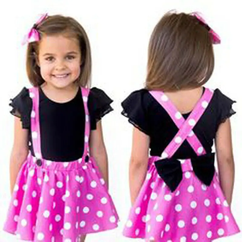 Комбинезон Goocheer для девочек хлопковый с бретельками и бантом | Детская одежда