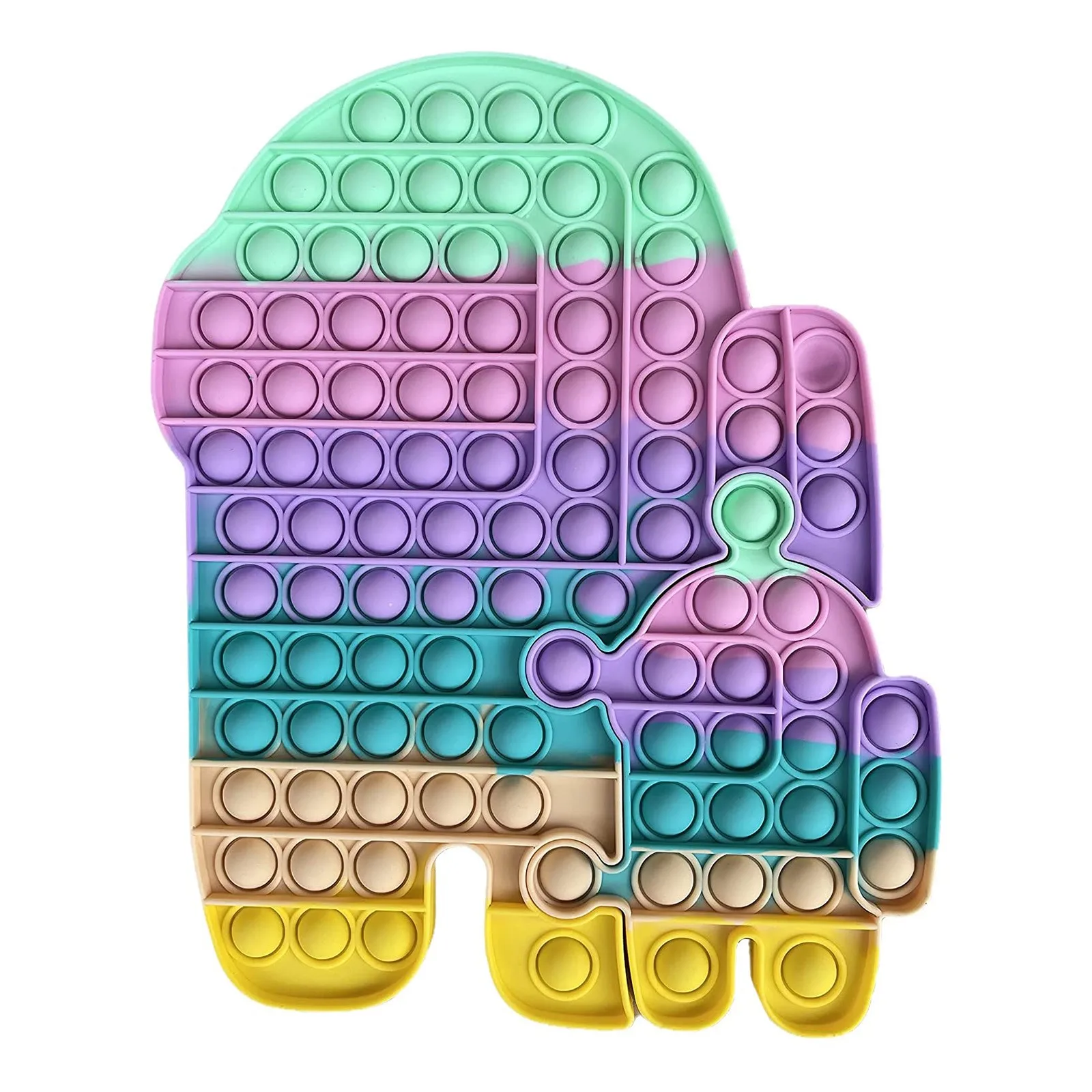 

Push pop Fidget Sensory Toy,a Loud Side and a Quiet Side to Pop Stress Relief and Anti-Anxiety Tools for Kids and Adult Toy Gift