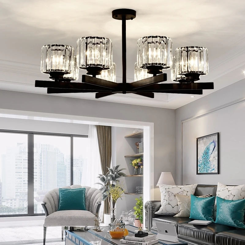 

LED Crystal Chandelier Lighting for Living Room Dining Room Study Kitchen Bathroom Foyer Chandelier Lamp LED Bulbs Modern E14 AC