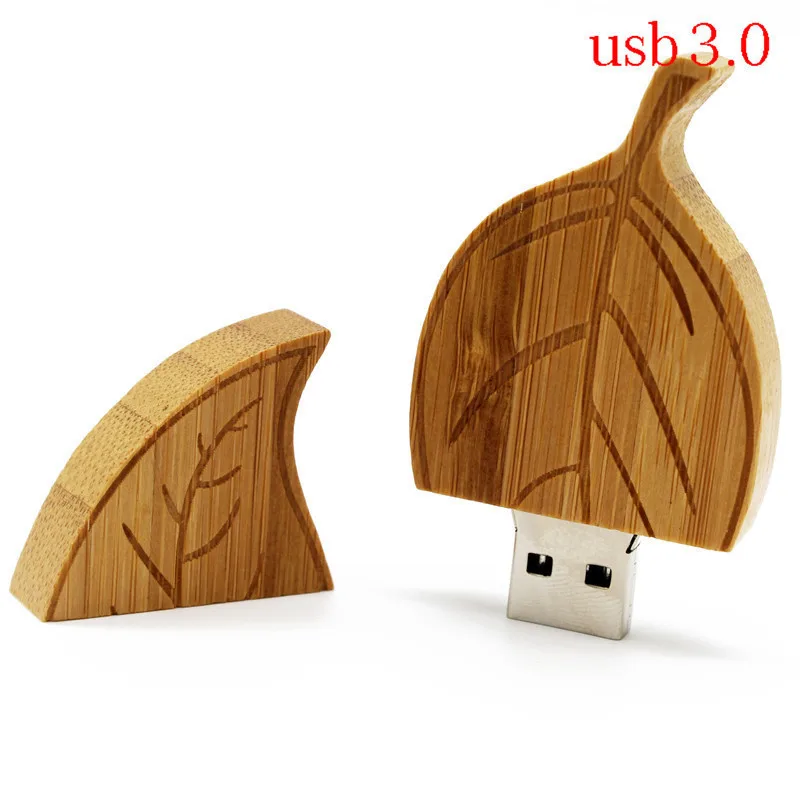 Usb флеш накопитель TEXT ME в виде кленовых карбонизированных бамбуковых листьев usb 3 0