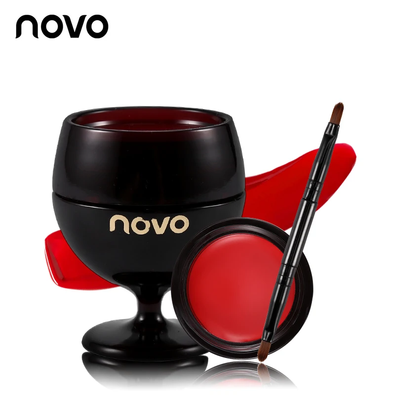 2 шт./лот Желейная помада с красным вином набор из двух кисточек для губ