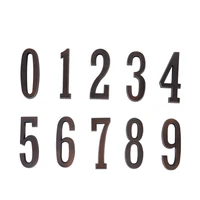 adhesive 4 101mm sign 0 9 height house number sticker door number for house digits zinc alloy satin nickel mailbox address