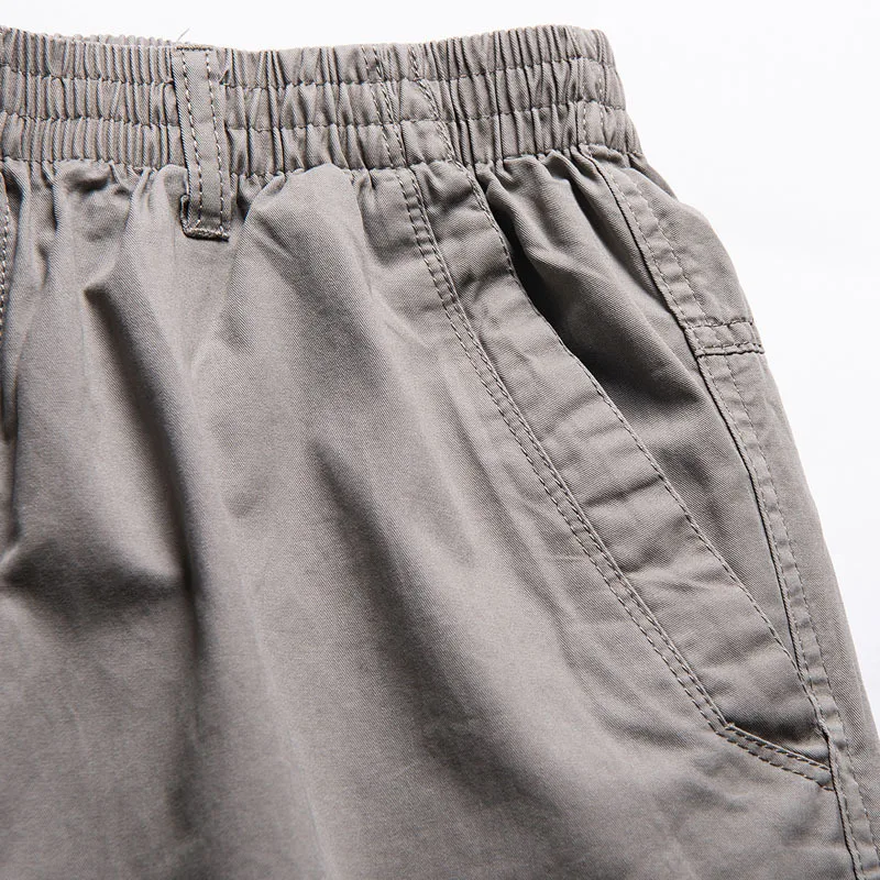 Брюки карго мужские хлопковые с карманами Свободные повседневные штаны в стиле