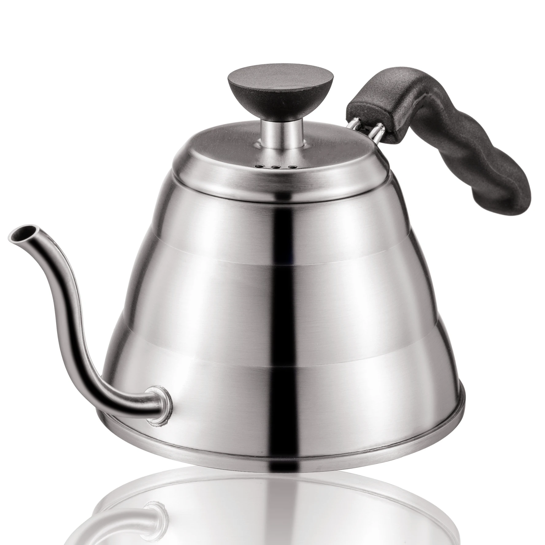 

Stainless Steel Tea Coffee Kettle Gooseneck Thin Spout for Pour Over Coffee Pot, Works on Stovetop, 40oz/1.25L