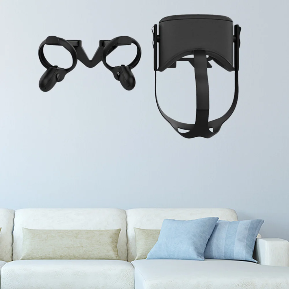 

VR Headset Wall Mount Storage Stand Hook Compatible for Oculus Rift (Black)