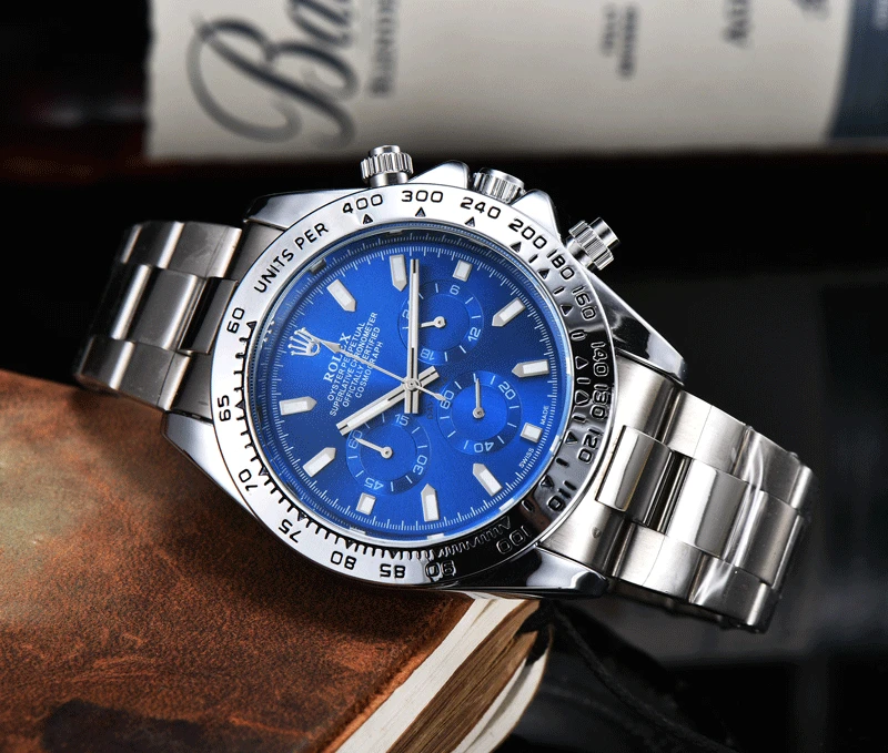 

Watch Quartz Classic Black Wristwatch Steel Belt Luxury Calendar Business Watch Herren Uhren Gifts for Men 23