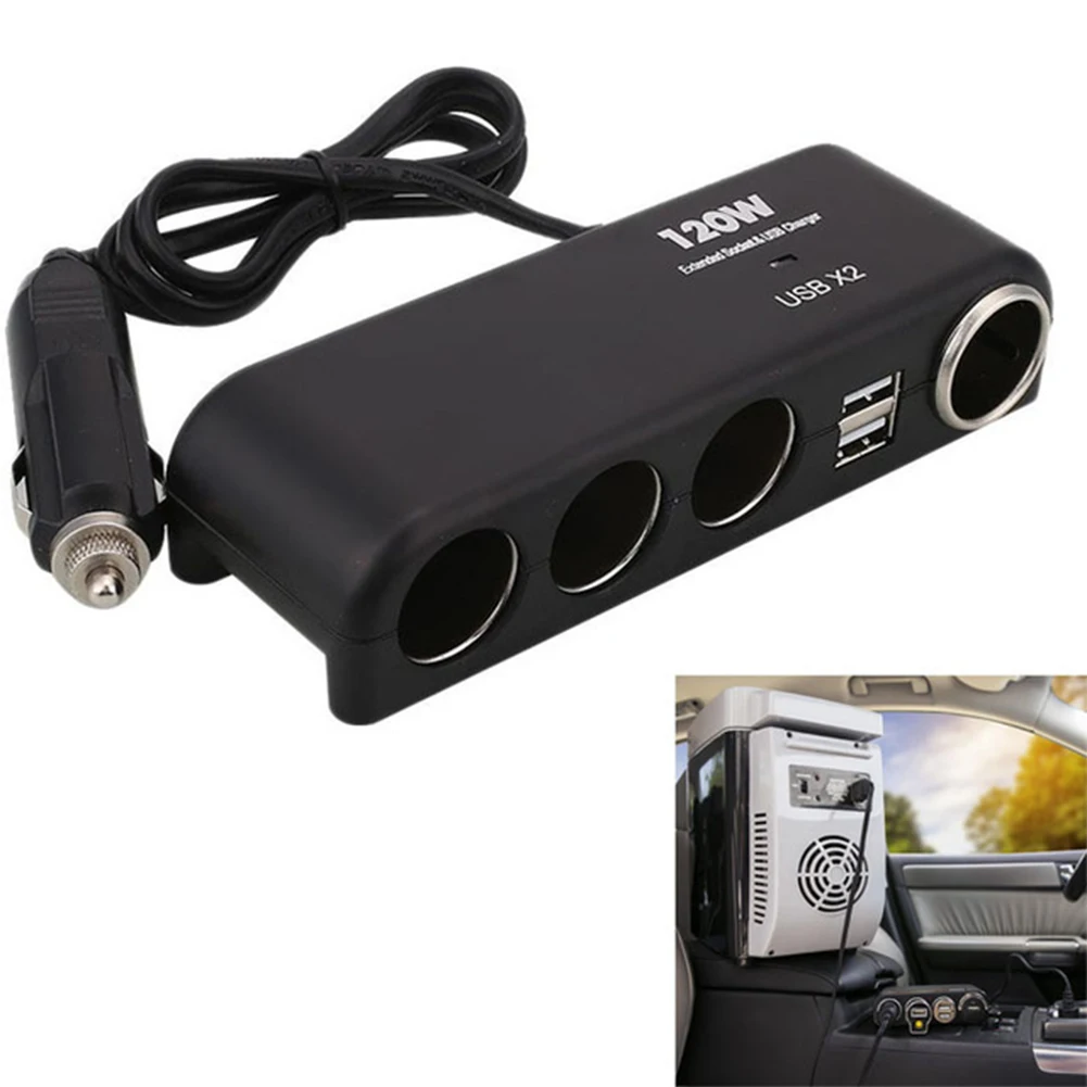 Портативный адаптер Авто Зажигалка автомобильный интерьер 4 способа двойной USB