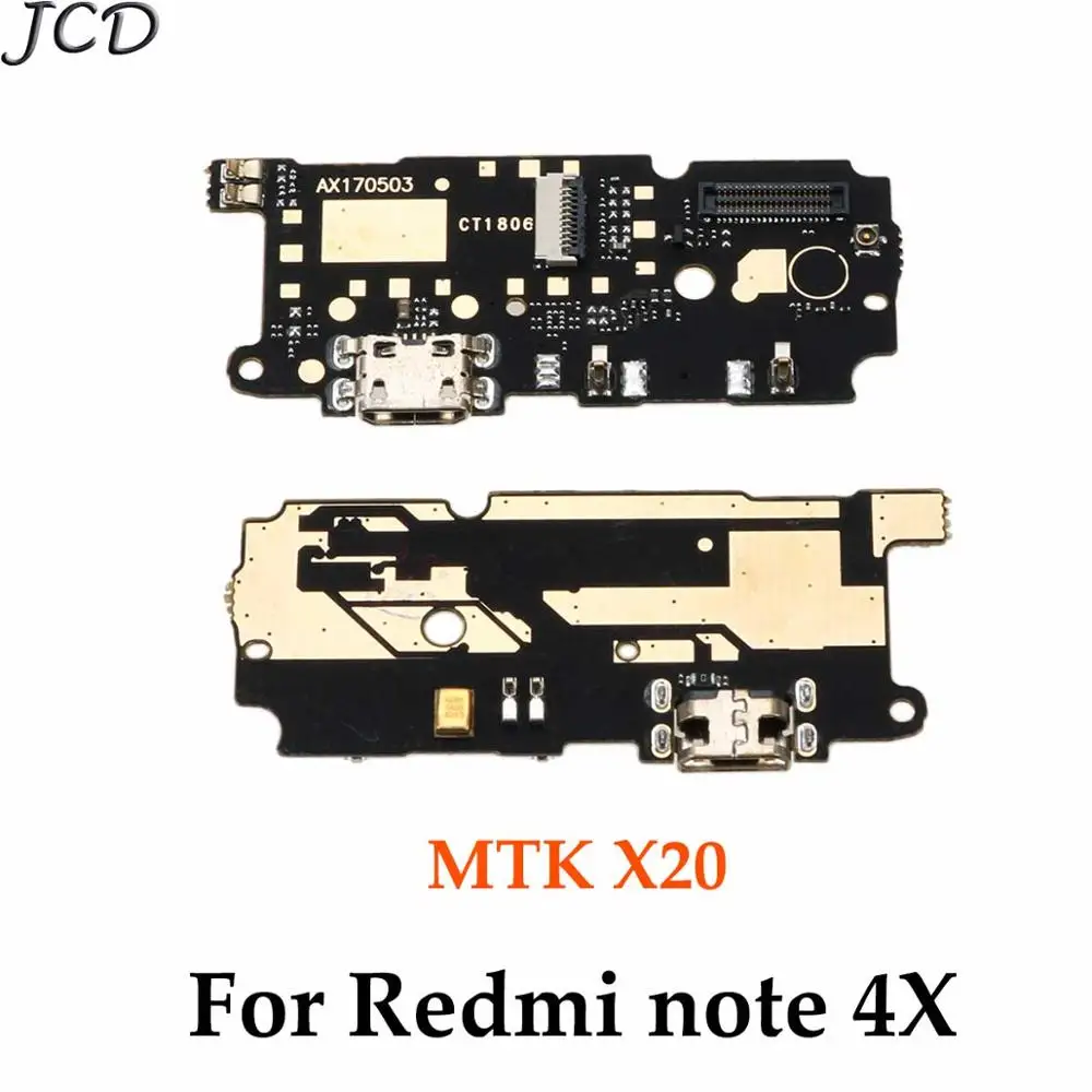 Note 4-MTK X20 JCD для Xiaomi Redmi note 4x 5A 5 6plus S2 7 note 5A 7 5 6 iPad Pro микрофонный модуль+ зарядка через usb Нижняя плата Flex кабель Разъем - Цвет: Note 4-MTK X20