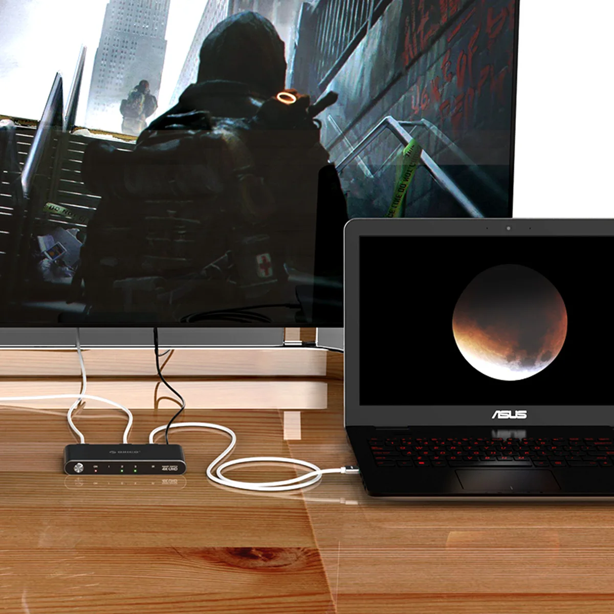 ORICO HDMI сплиттер переключатель 3 порта 4 к HD 1 к 3 порта HDMI коммутатор концентратор сплиттер инфракрасный пульт дистанционного управления для PS3 игр