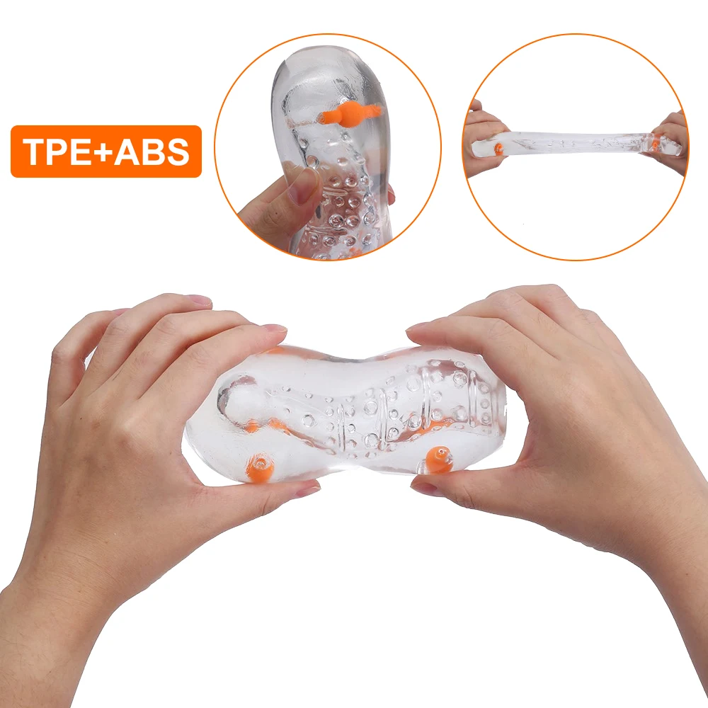 Мужской мастурбатор чашка Прозрачная мягкая Вагина искусственная вагина