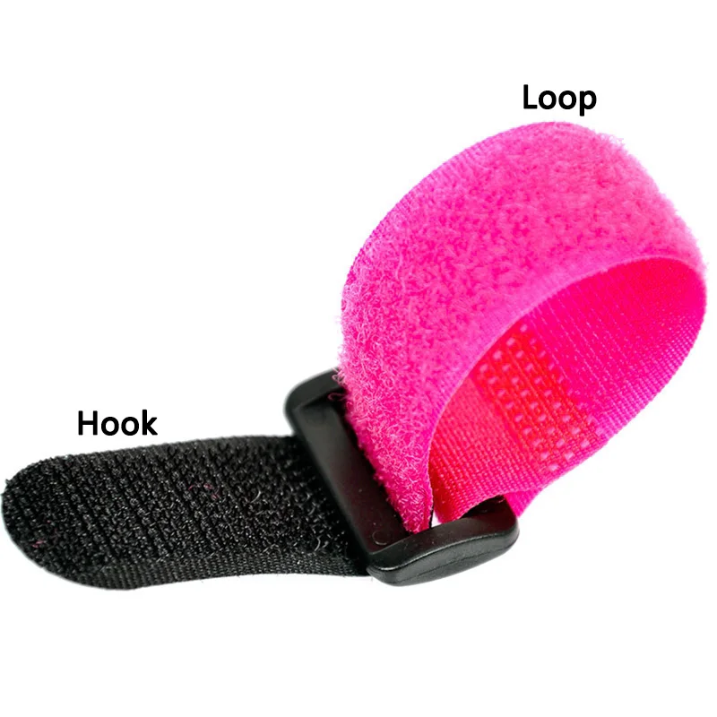 10 шт./лот ширина 2x50 см обратная Пряжка Velcros Magic Hook Loop нейлоновая застежка кабельные