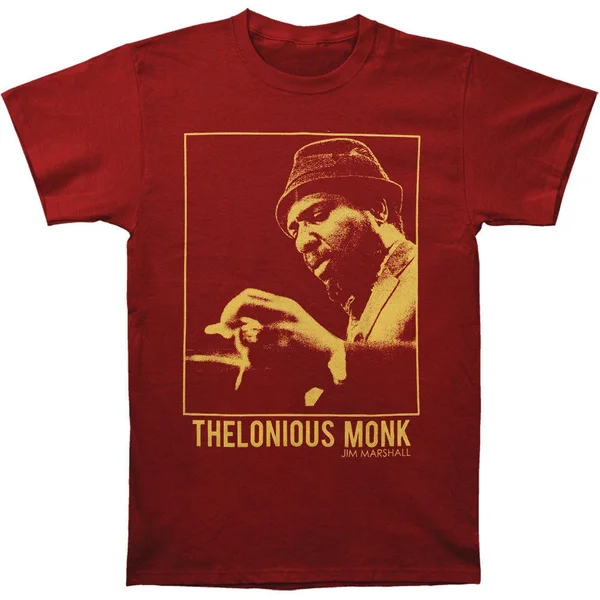 

Details About Thelonious Monk Men's Portrait Vintage T-shirt Crimson