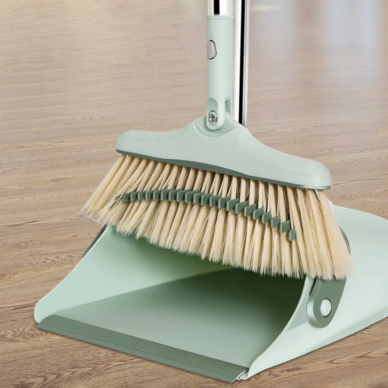

Foldable Broom Dustpan Set Floor Cleaning Dust Brooms Home Windproof Dustpan Garbage Collector Kitchen Set Tools For Sweeping