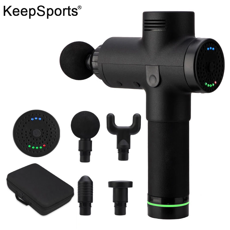 Электрический массажный пистолет для мышц фитнес массажер глубоких тканей