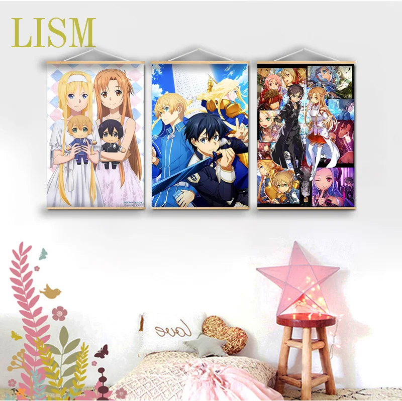 

Sword Art Online Anime Manga Wall Poster Scroll Home Decoration Wall Art