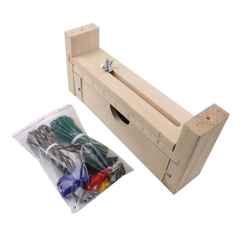 DIY Дерево Paracord Jig браслет производитель регулируемое плетение DIY ремесло чайник браслет узел инструмент браслет инструмент для вязания