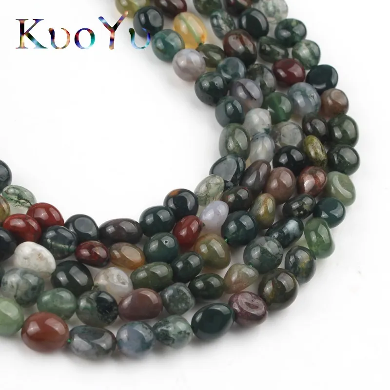 5-7 мм естественный неправильной формы индийские Агаты оникс бусины драгоценный