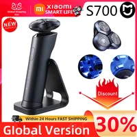 mijia original xiaomi s700 electric shaver ipx7 waterproof smart flex mens shaver can be charged in 3 gears all aluminum body