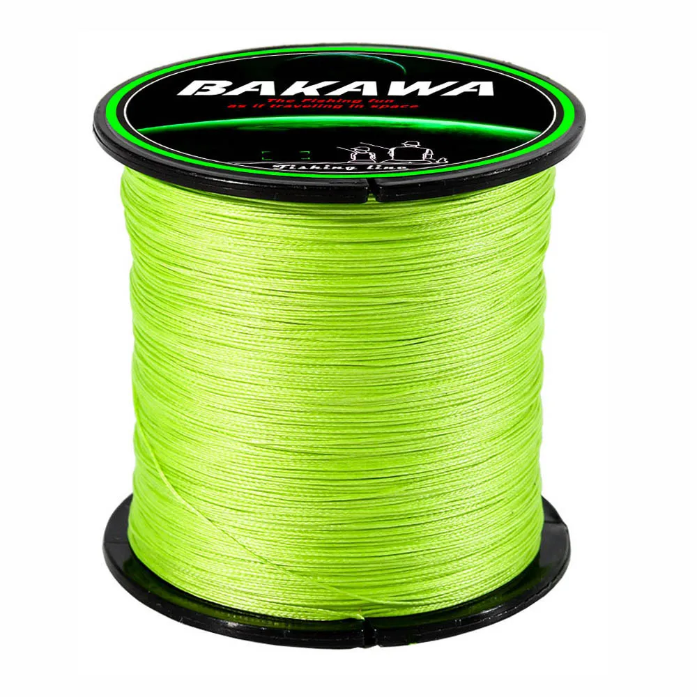 

BAKAWA PE Braided Fishing Line 300M 500M 1000M 4 Strands Durable Multifilament Fishing Line Carp Fishing Wire 10-80LB