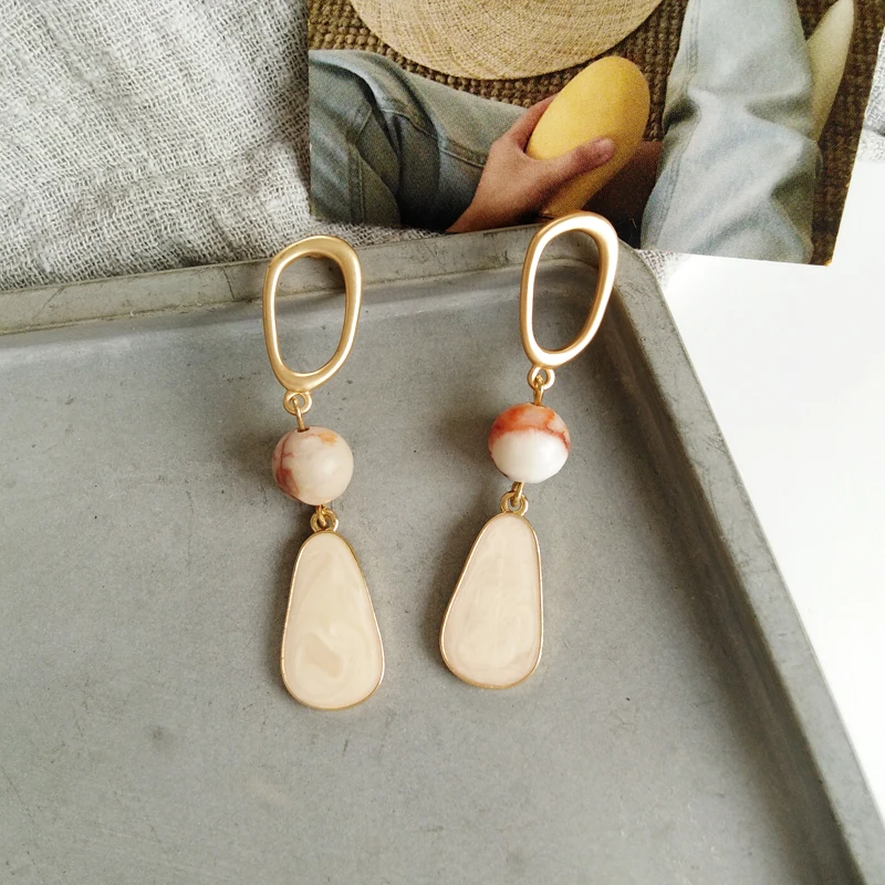 Креативные индивидуальные модные уличные металлические серьги с защелкой