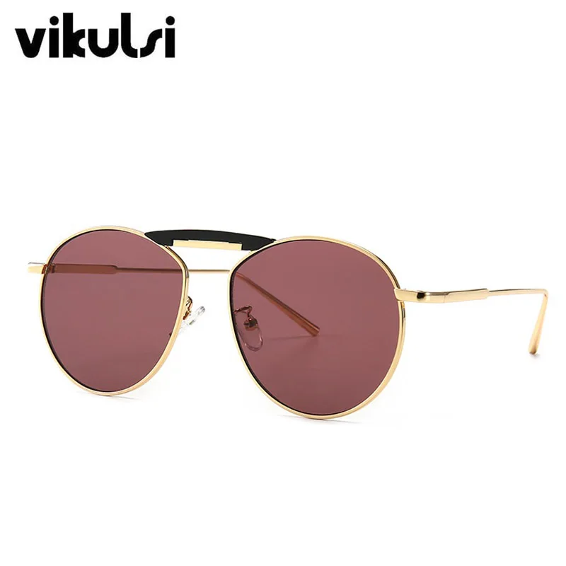 Очки солнцезащитные женские зеркальные авиаторы круглые большие UV400|Женские