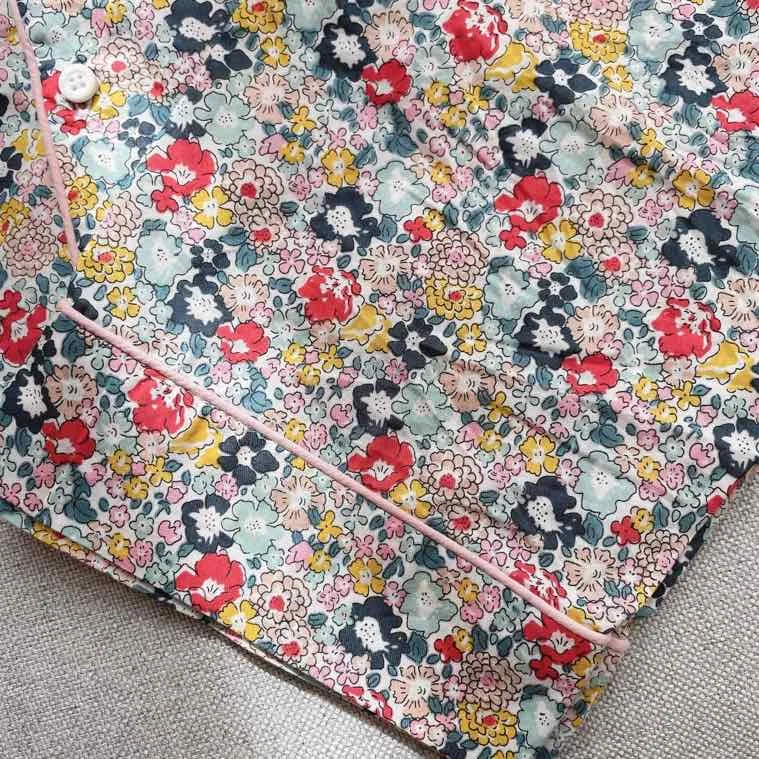 

Children's BP floral pajamas cotton suit girls' home clothes long sleeve air-conditioned clothes can be worn in four seasons