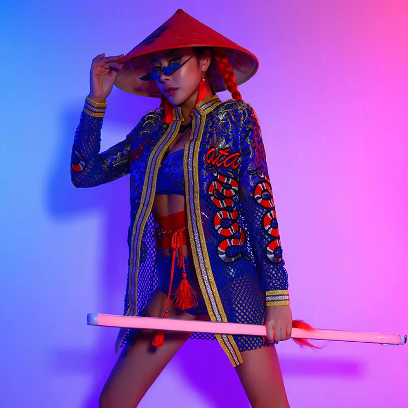 

Gogo танцовщицы женские туфли для танцев на шесте, набор DJ DS Клубная одежда западные хип-хоп Джаз Одежда для танцев для Exiotic танцевальный сцени...